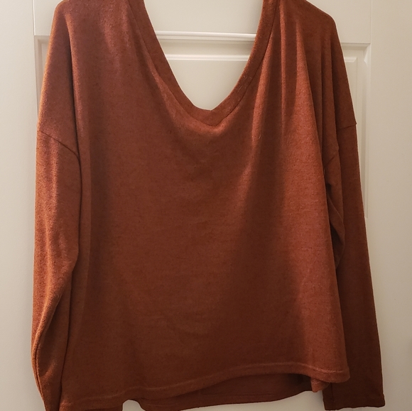 Ladies sweater in rusty orange size L - Picture 1 of 1